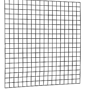 Gaaspaneel met maas 10 x 10 cm, stekloos, 180 x 180 cm, zwart.