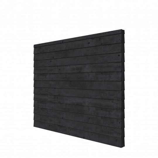 Douglas wandpakket t.b.v. dubbelzijdige wand Comfort/DHZ 278,5x224 cm, zwart geïmpregneerd.