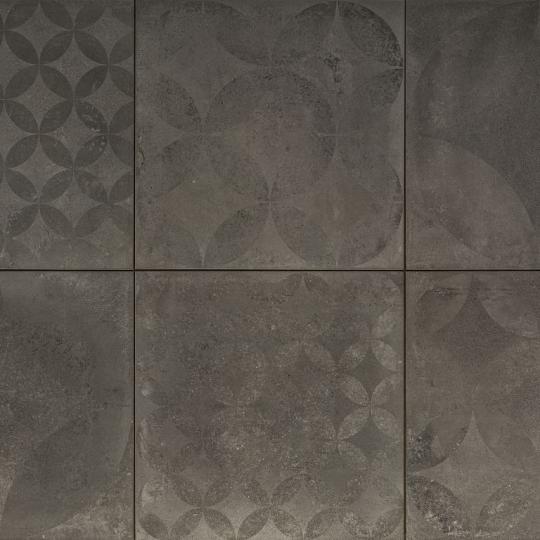 *KERAM DECO CONCR GRAPHITE TRE 60X60X3CM