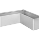 Kweekbed Belvedere MINI Gr. L150 zilver-metallic