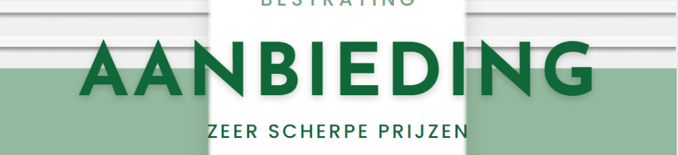 Bestrating Aanbieding