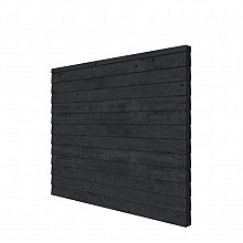 Vuren wandpakket t.b.v. dubbelzijdige wand Comfort/DHZ 278,5x224 cm, zwart geïmpregneerd.