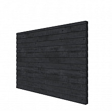 Vuren wandpakket t.b.v. dubbelzijdige wand DHZ 328,5x224 cm, zwart geïmpregneerd.