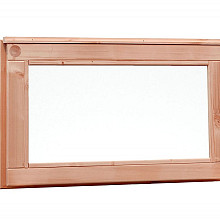 Douglas vast raam met melkglas, 71,2 x 39 cm, onbehandeld.