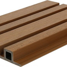 NewTechWood composiet co-extrusie wand bekleding castellation 25 profiel, 2,5 x 19,6 x 290 cm, Red Cedar.