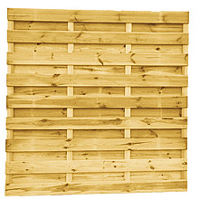 Grenen geschaafd plankenscherm 21-planks 15 mm, 180 x 180 cm, recht, groen geïmpregneerd.