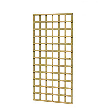 Vuren Trellis de Luxe, 90 x 180 cm, groen geïmpregneerd.