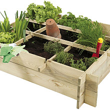 Minigarden grenen 20 x 90 x 90 cm (HxBxD), groen geïmpregneerd.